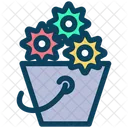 Cubo de flores  Icon