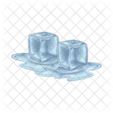 Cubo De Hielo Agua Bebida Icono