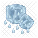 Agua Cubito De Hielo Bebida Icono