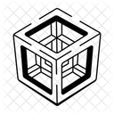 Cubo De Ilusion Magico Mistico Icono