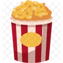 Cubo de palomitas de maíz  Icono