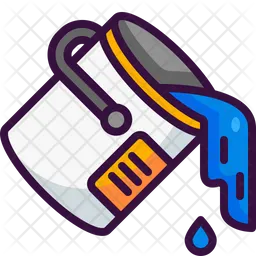 Bote de pintura  Icono