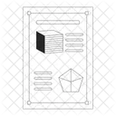 Figura Cubica Formato Pentagono Geometria Matematica Ícone