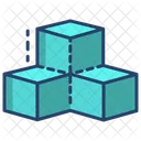 Cubos 3 D Cubos Formas 3 D Ícone