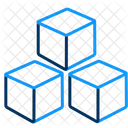 Cubos 3 D 3 D Caixa Ícone