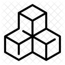 3 D Cubos Geometria Ícone
