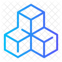 3 D Cubos Geometria Ícone