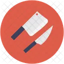 Clever Cuchillo Carne Icono