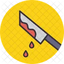 Sangre Cuchillo Halloween Icono