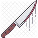 Cuchillo Sangre Halloween Icono