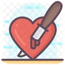 Cuchillo En El Corazon Halloween Corazon Punzante Icon