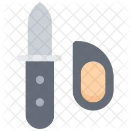 Cuchillo para mejillones  Icono