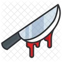 Cuchillo Ensangrentado Cuchillo Ensangrentado De Halloween Cuchillo Icono