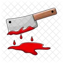 Cuchillo Sangriento Cuchillo Halloween Icono