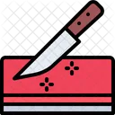 Cuchillo y almohadilla para picar  Icon