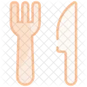 Cuchillo Y Tenedor Icono