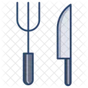 Cuchillo Y Tenedor Icono