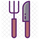 Cuchillo y tenedor  Icono