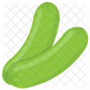Cucumber Half Diet Icon
