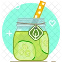 Cucumber Smoothie Drink Icon