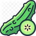 Cucumber Food Healthy Icon
