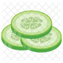 Cucumber Slices Vegetable Icon