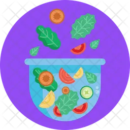 Tazón de verduras  Icono