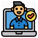 Cuenta Verificada Asignar Verificar Icono