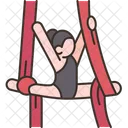 Cuerda Gimnasta Flexibilidad Icono