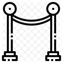 Cuerda de barrera  Icono