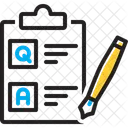 Cuestionario Conjunto De Preguntas Pregunta Icono