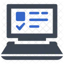 Examen Encuesta En Linea Cuestionario Icono