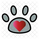 Paw Amor Cuidado De Mascotas Icono