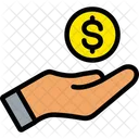 Mano Moneda Dinero Icon