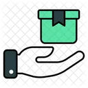Regalo Cuidado Mama Ok Parece Carton Paquete Envuelto Icono