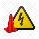 Cuidado Eletrico Alta Tensao Sinal De Perigo Icon