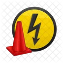 Cuidado Eletrico Alta Tensao Risco Eletrico Icon