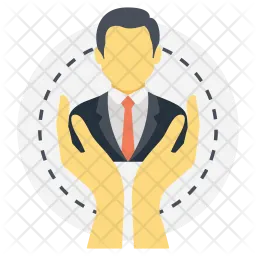 Cuidado de los empleados Logo Icono