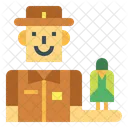 Cuidador Del Zoologico Hombre Zoo Icono