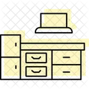 Cuisine Couleur Ombre Thinline Icone Icon