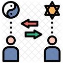 Cultural Exchange Multicultural Religion Respect Believe Diversity Icon