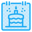 Cumpleanos Pastel Postre Icon