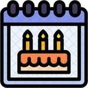 Día de cumpleaños  Icono