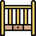 Cuna de bebé  Icono