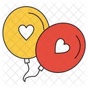 Cuore Palloncini Amore Icon