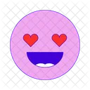 Emoji occhi a cuore  Icon