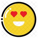 Emoji con gli occhi a cuore  Icon