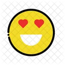 Emoji dell'occhio del cuore  Icon