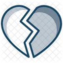 Cuore Spezzato Rottura Crepacuore Icon