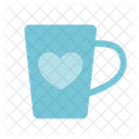Cup Tea Heart Icon